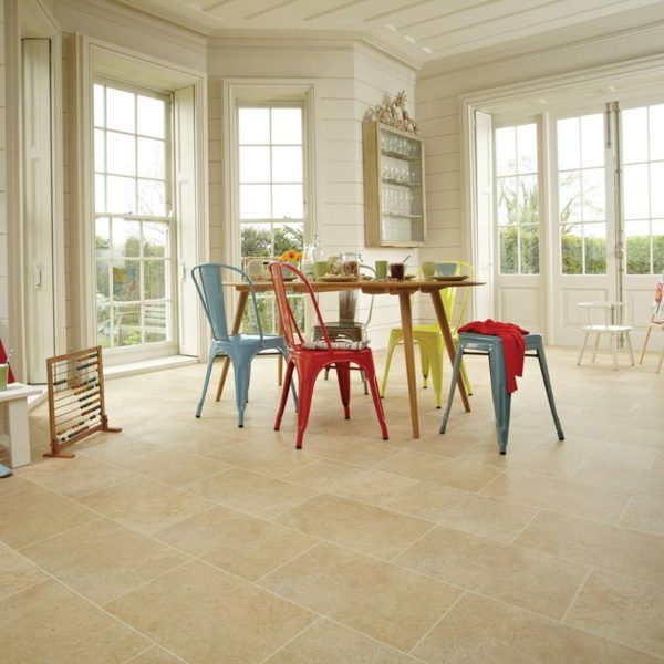 Karndean Knight Tile Vinyl Flooring in York Stone ST11 - Image 2