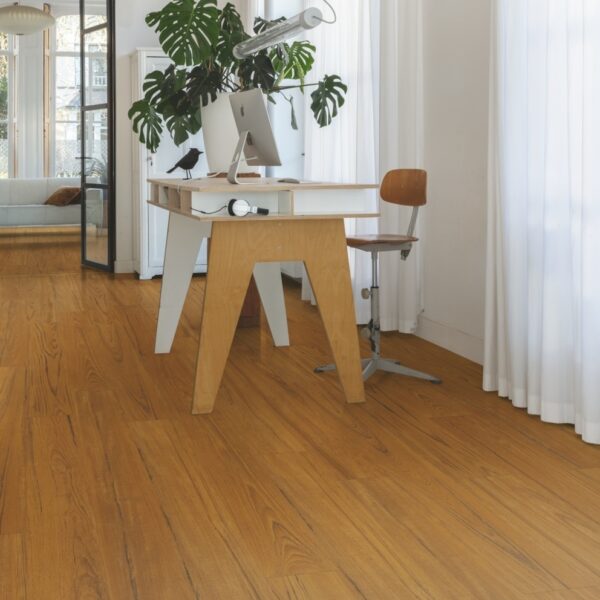 Quickstep Classic Laminate Flooring in Medium Brown Teak CLM5803 - Image 3