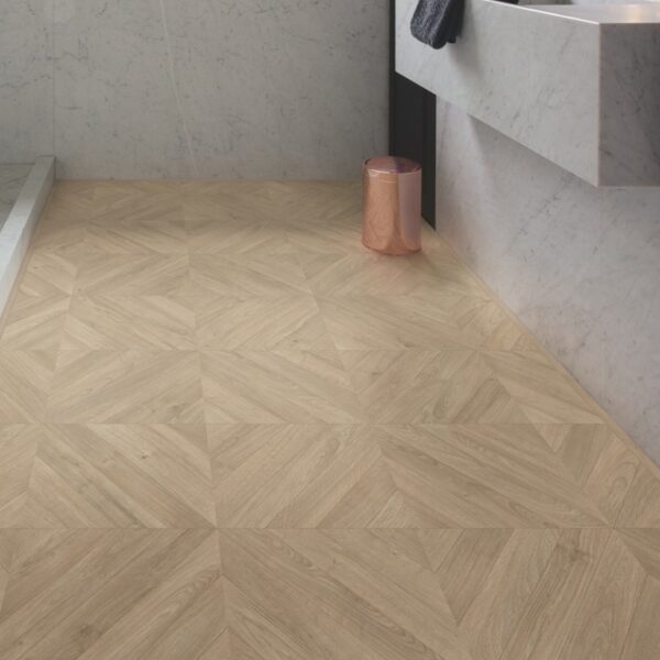 Quickstep Impressive Patterns Laminate Flooring in Chevron Oak Taupe IPA4164 - Image 3
